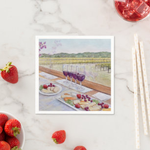 Wine Train Happy Hour Napkin