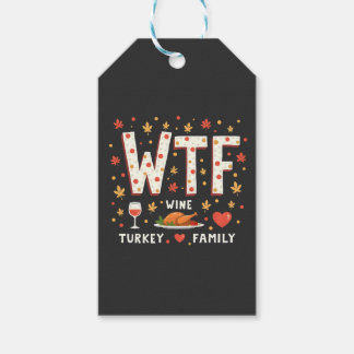 WIne Turkey Family Funny Thanksgiving  Gift Tags