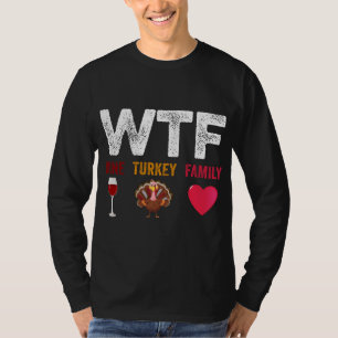 Wine Turkey Family Funny Ugly Sweater Christmas Th