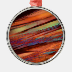 Wine under the microscope - Merlot Metal Tree Decoration