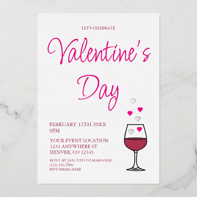 Wine Valentine's Day Party (Front)