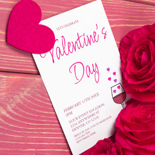 Wine Valentine's Day Party Invitation