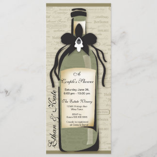 Wine Varietal and Whimsical Bottle Invitation