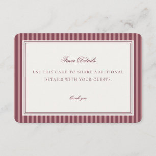 Wine Vineyard Club Old Money Details Card Insert