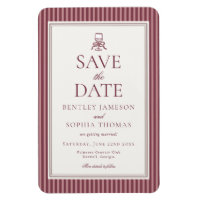 Wine Vineyard Club Old Money Striped Save the Date