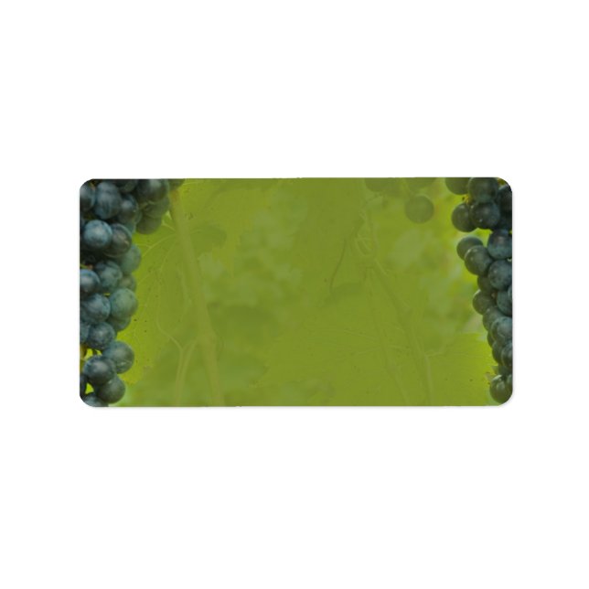 Wine Vineyard Theme Wedding Label (Front)