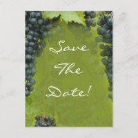 Wine Vineyard Theme Wedding Save The Date