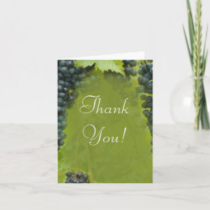 Wine Vineyard Theme Wedding Thank You Card