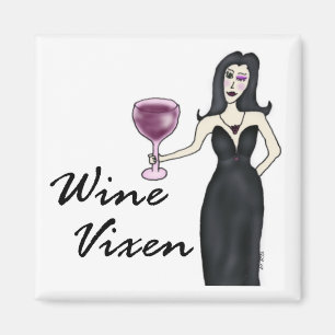Wine Vixen (No Saying) Magnet