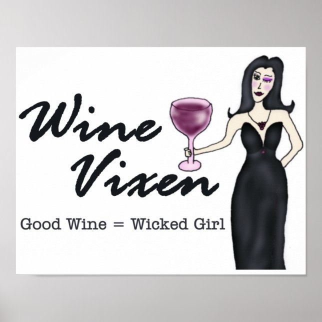 Wine Vixen Wicked Girl Poster (Front)