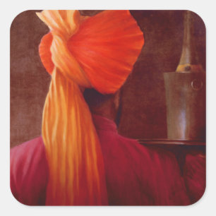 Wine Waiter at the Taj Square Sticker