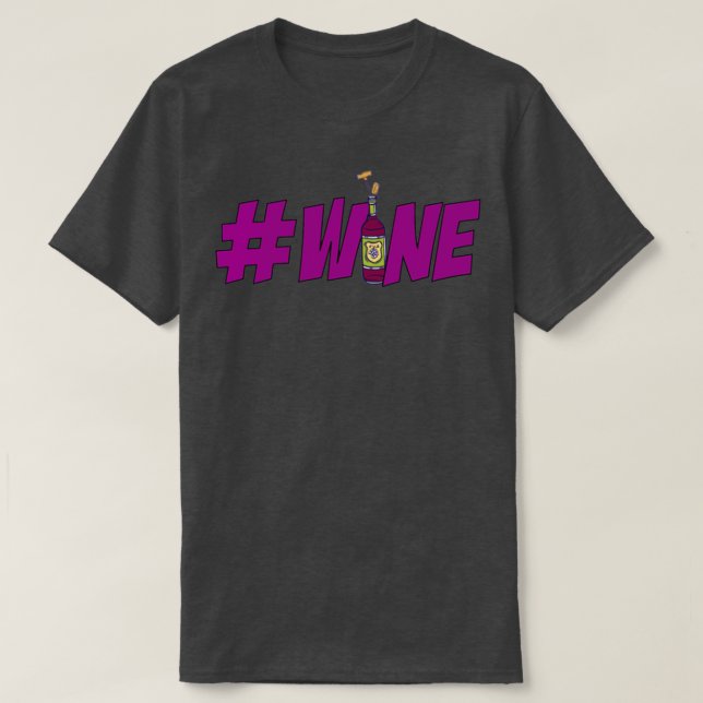 WINE white version T-Shirt (Design Front)