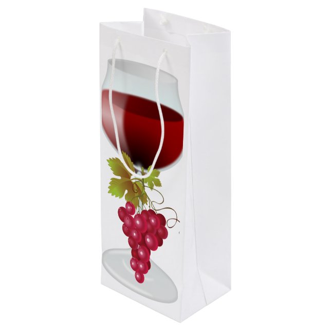 Wine Wine Gift Bag (Back Angled)