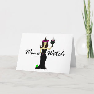 Wine Witch Card