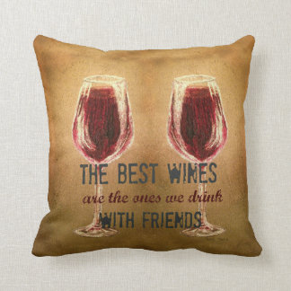 Wine with Friends Pillow