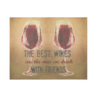 Wine with Friends Wall Art
