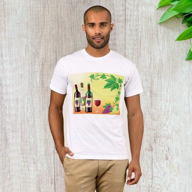 Wine With Grapes Mens T-Shirt (Creator Uploaded)