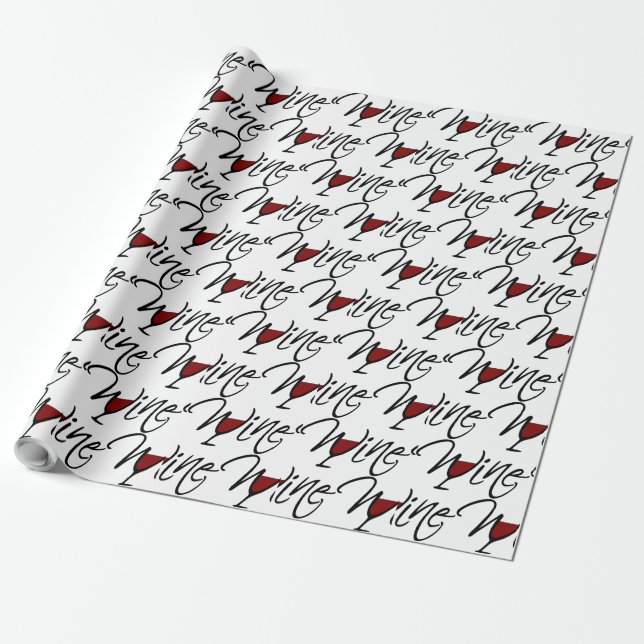 WINE WRAPPING PAPER (Unrolled)