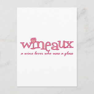 Wineaux defined postcard