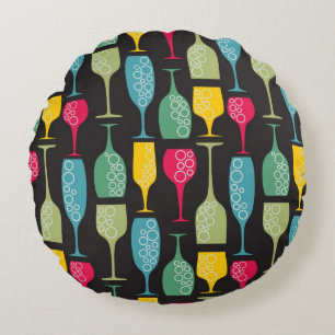 Wineglass Round Cushion