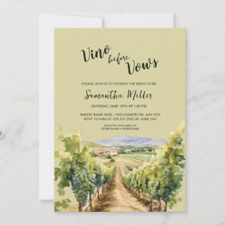 Winery Bridal Shower Invitation