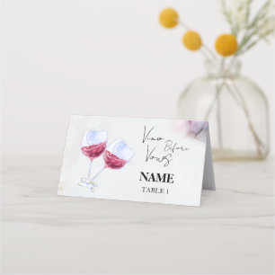 Winery bridal shower place card