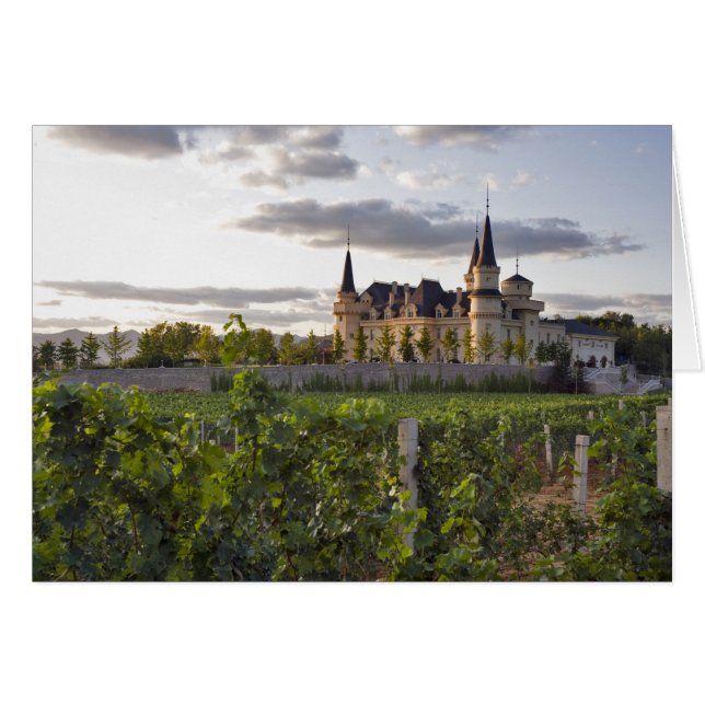 Winery building seen from the vineyard at (Front Horizontal)