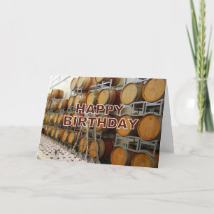 Winery Happy Birthday Card