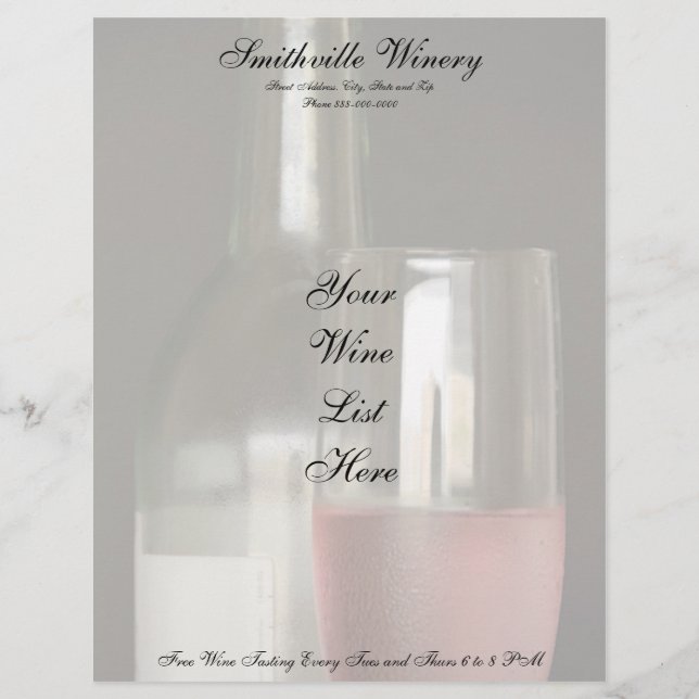 Winery Letterhead (Front)