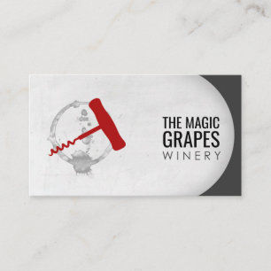 Winery shop business card