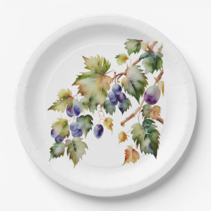  Winery Vineyard  Grapevine  Paper Plate