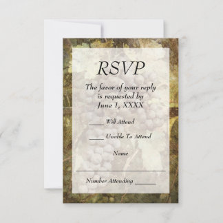 Winery Vineyard Wedding Invitation RSVP