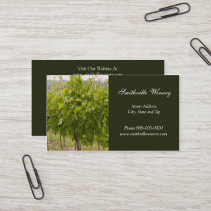 Winery Wine Making Business Card