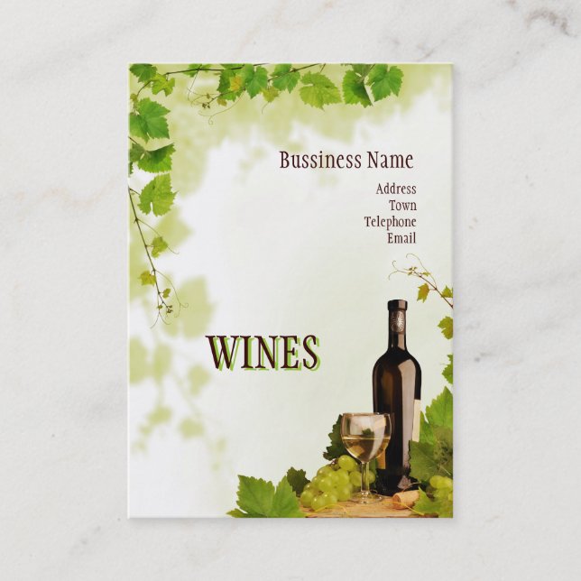Wines Bussiness Card (Front)