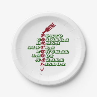 Wines of Portugal Portuguese Wine Paper Plate