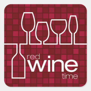 WineTime Square Sticker