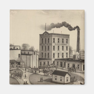 Winfield Roller Mills, Blissand Wood, Kansas Magnet