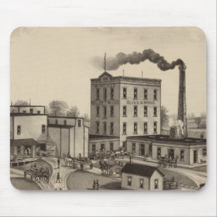 Winfield Roller Mills, Blissand Wood, Kansas Mouse Pad