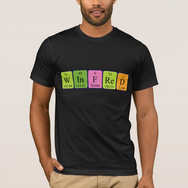 Winfred periodic table name shirt (Front)
