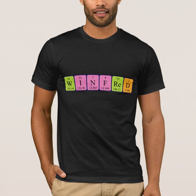 Winfred periodic table name shirt (Front)