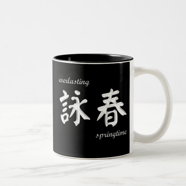 Wing Chun (awc) Mug - White on Black (Right)