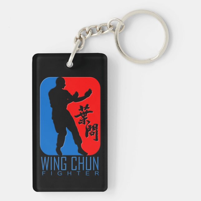 Wing Chun Fighter - Ip Man Linage Key Ring (Back)