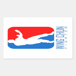 Wing Chun Fighter - Ip Man Linage Rectangular Sticker