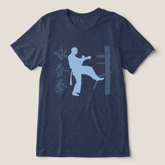 Wing Chun Kung Fu Tri-Blend Shirt (Design Front)
