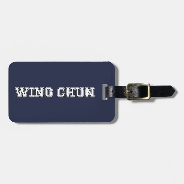 Wing Chun Luggage Tag (Front Horizontal)