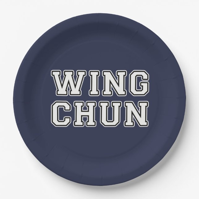 Wing Chun Paper Plate (Front)