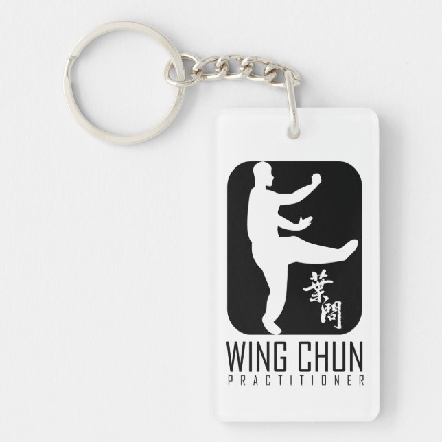 Wing Chun Practitioner "Ip Man Style" Key Ring (Front)