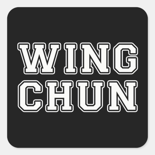 Wing Chun Square Sticker (Front)