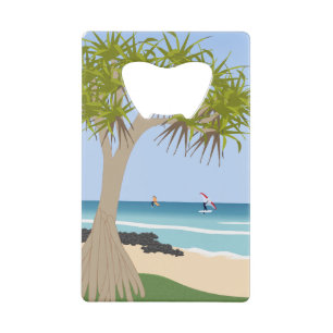 Wing Foil Surfers Pandanus Tree at the Beach
