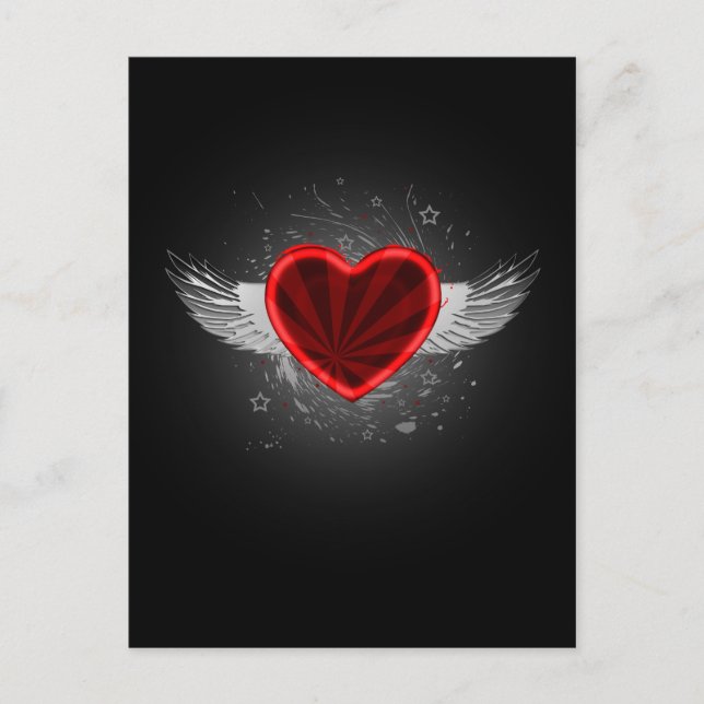 Wing Heart Postcard (Front)